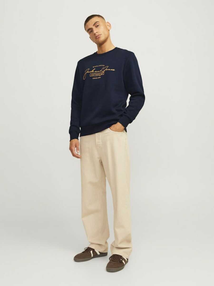 Jack Jones Errıs Bisiklet Yaka Erkek Sweat 12256837 - 3