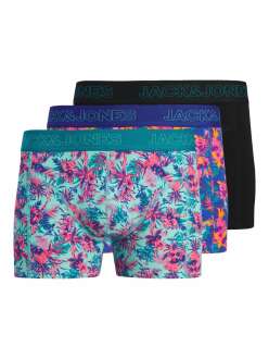 Jack Jones Exotıc Leaves 3 Lü Paket Erkek Boxer 12291162