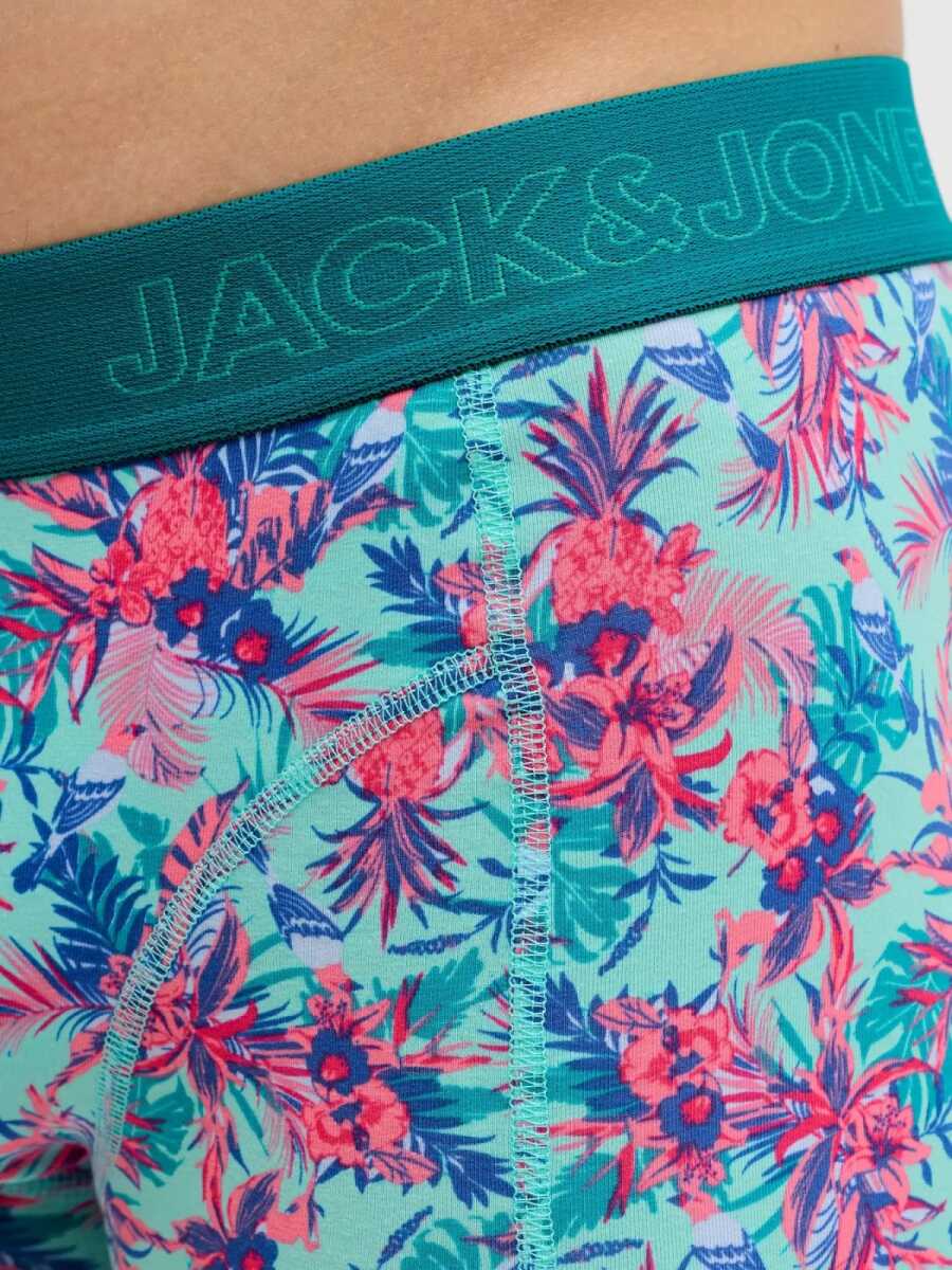 Jack Jones Exotıc Leaves 3 Lü Paket Erkek Boxer 12291162 - 5