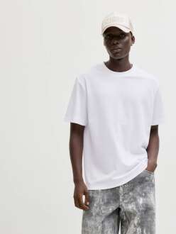 Jack Jones Fosıon Badge Relax Fit  Erkek Tişört 12289962 