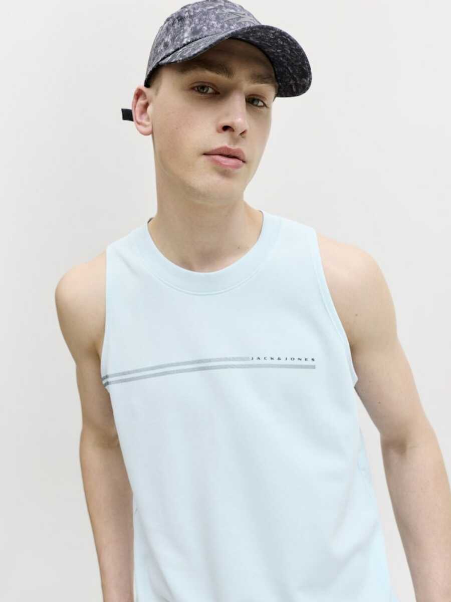 Jack Jones Fusıon Chest Brand Regular Fit Erkek Atlet 12295005 - 3