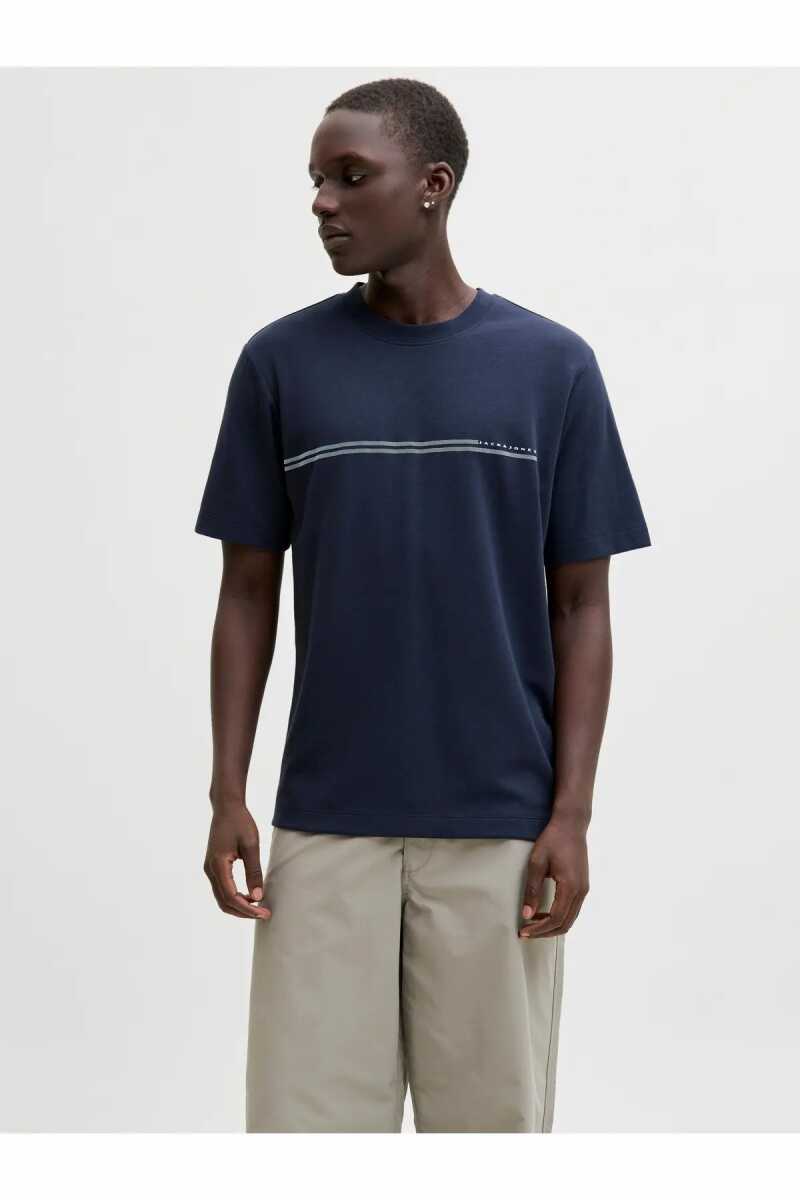 Jack Jones Fusıon Chest Regular Fit Erkek Tişört 12289936 - Jack Jones