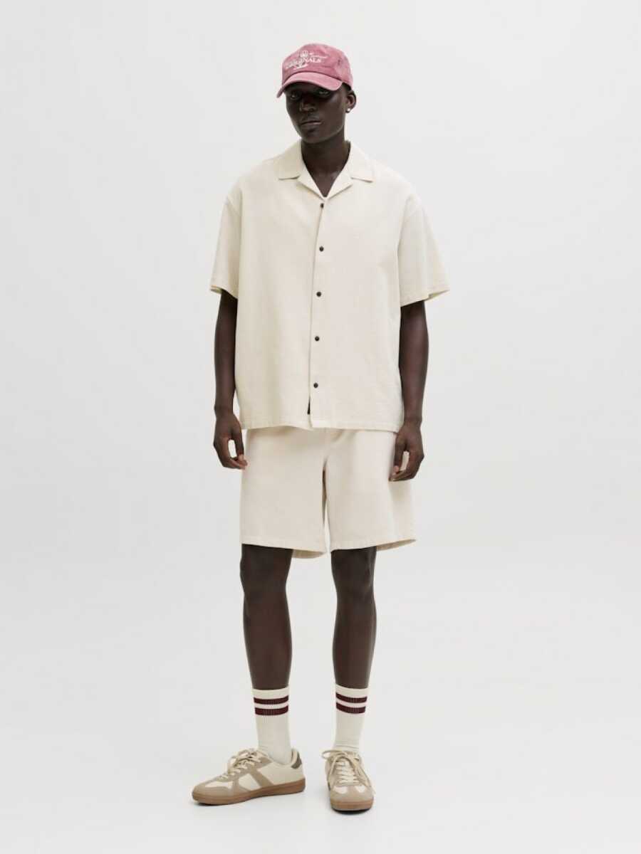 Jack Jones Jaıden Waffle Relaxed Fit Erkek Şort 12295862 (1)