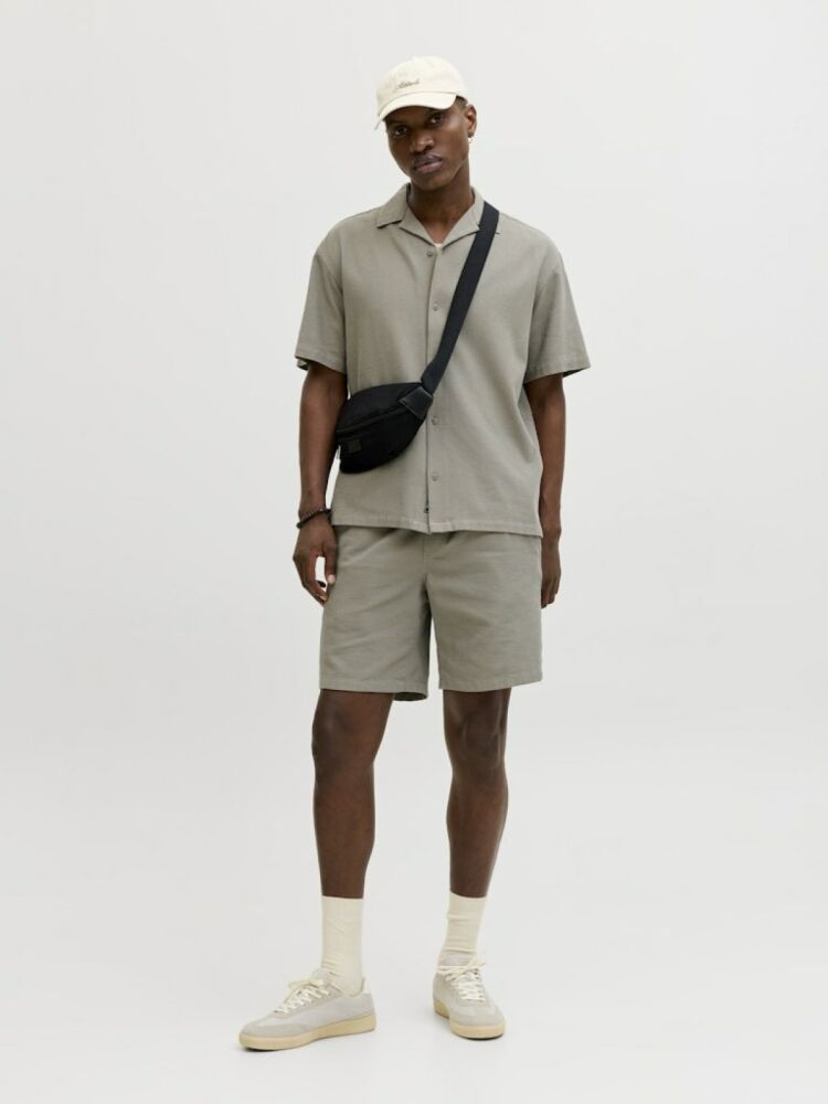 Jack Jones Jaıden Waffle Relaxed Fit Erkek Şort 12295862 (1)