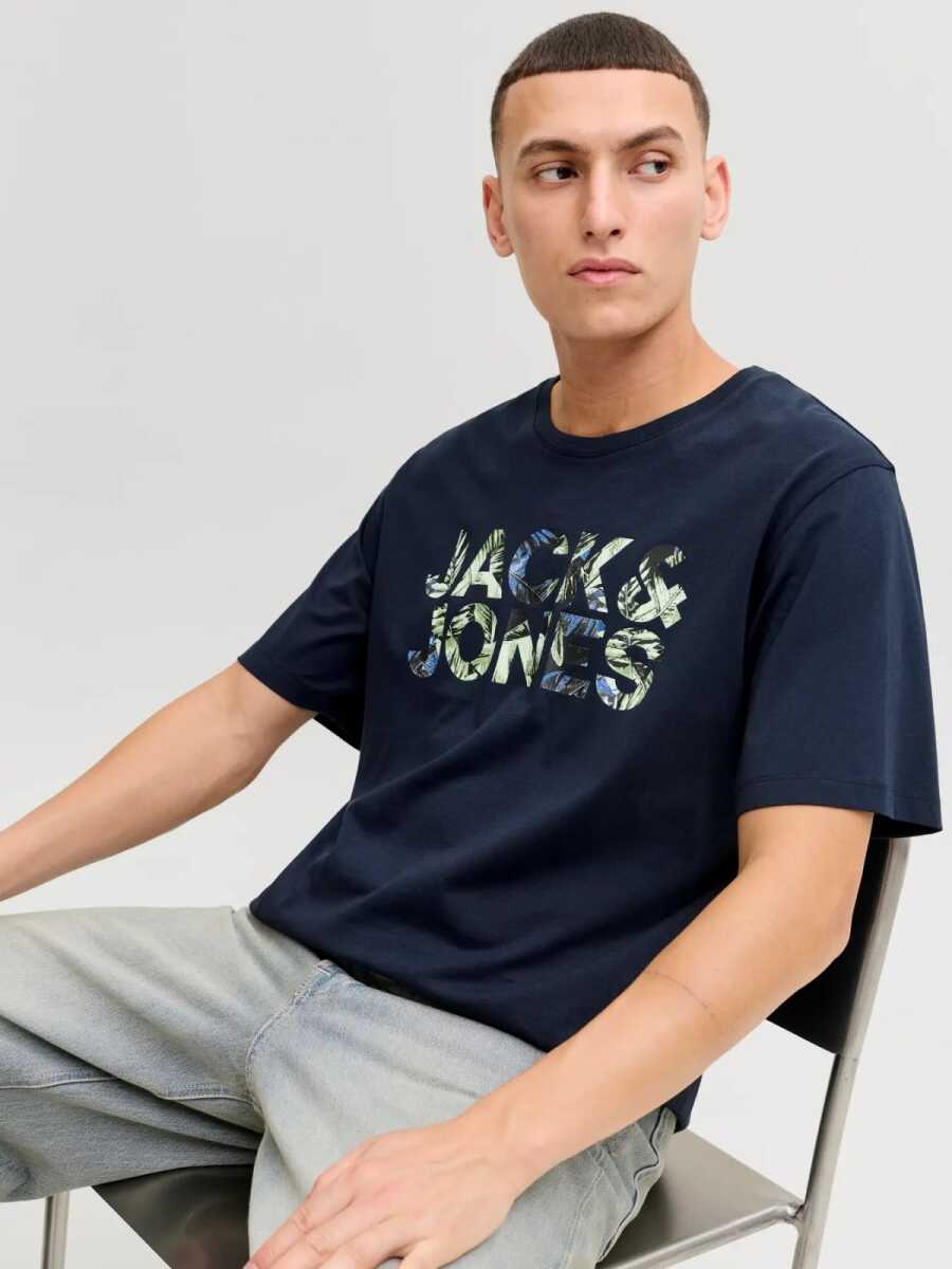 Jack Jones Jeff Logo Regular Fit Erkek Tişört 12288536 - 3