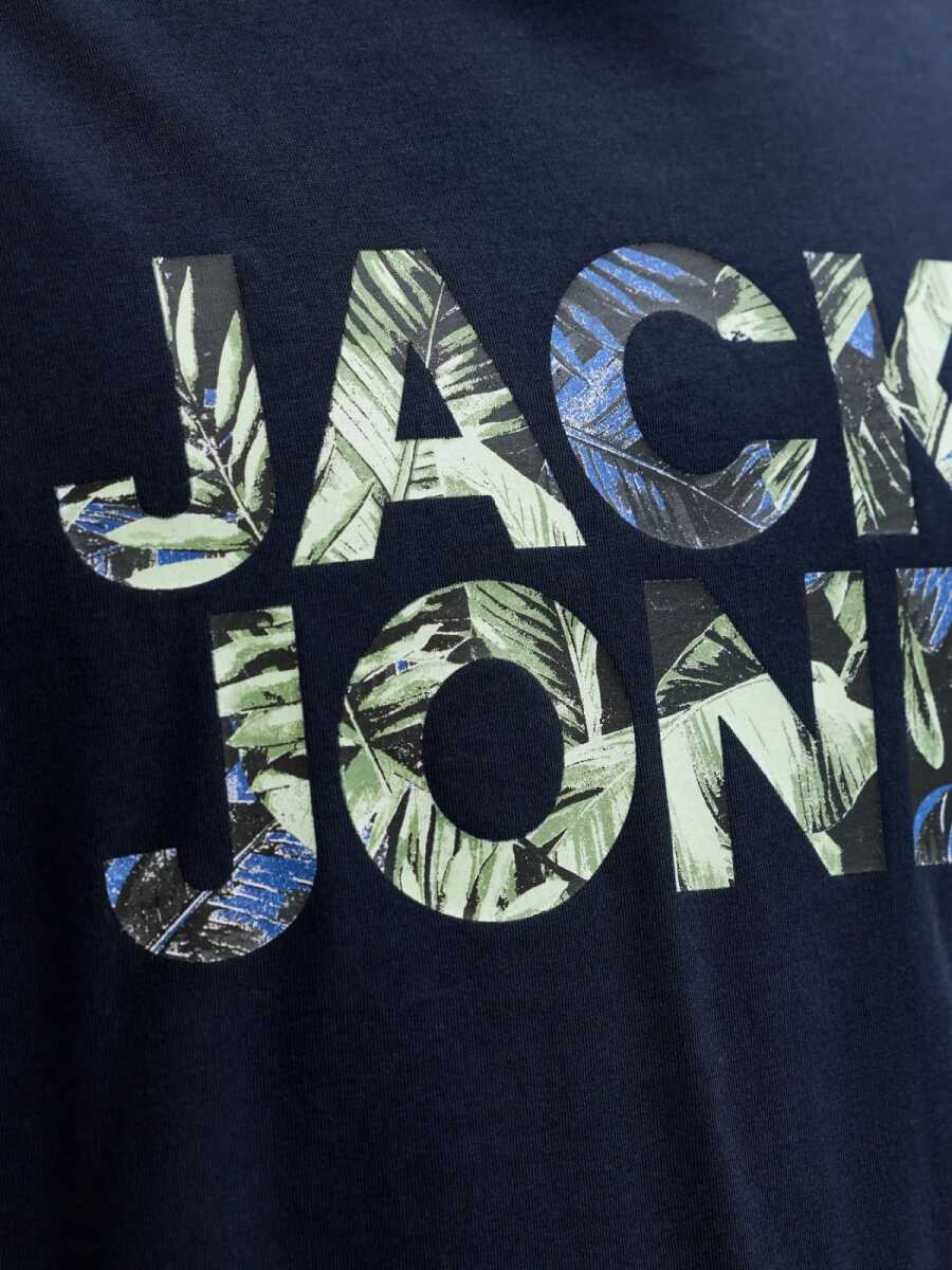 Jack Jones Jeff Logo Regular Fit Erkek Tişört 12288536 - 5