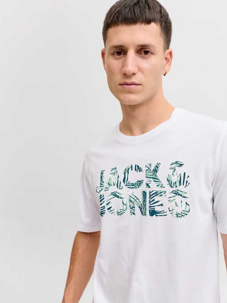 Jack Jones Jeff Logo Regular Fit Erkek Tişört 12288536 - 3