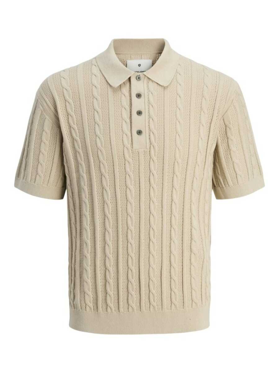 Jack Jones Lamason Knıt Oversize Fit Triko Polo Yaka Erkek Tişört 12277518 - 1
