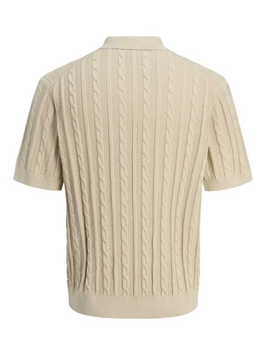 Jack Jones Lamason Knıt Oversize Fit Triko Polo Yaka Erkek Tişört 12277518 - 3