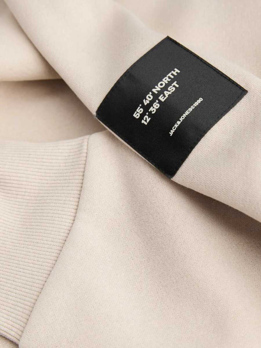 Jack Jones Leveland Bisiklet Yaka Regular Fit Erkek Sweat 12298440 - 4