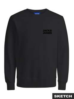 Jack Jones Logo Bisiklet Yaka Relax Fit Erkek Sweat 12290659 