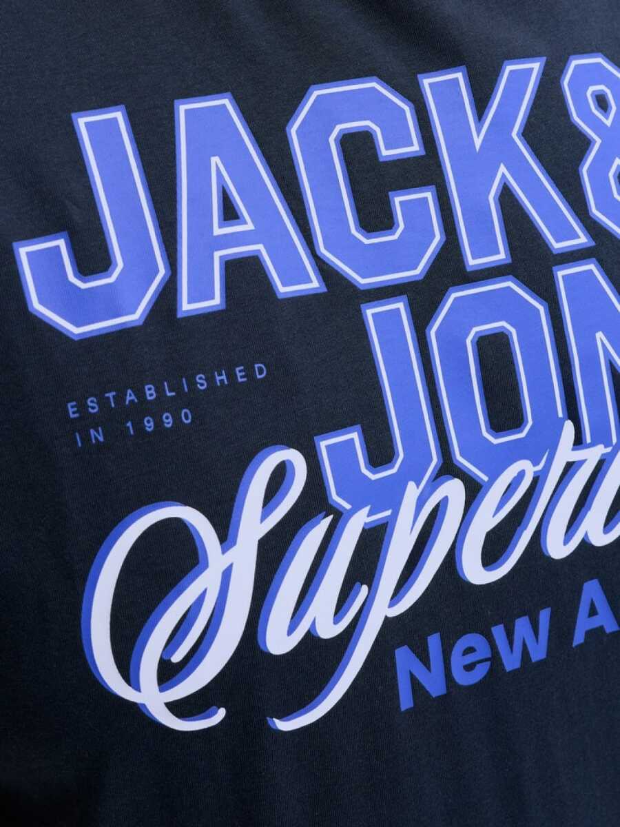 Jack Jones Logo Büyük Beden Erkek Tişört 12289691 - 6