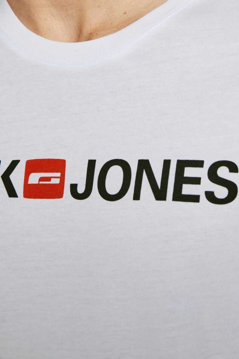 Jack Jones Logo Crew Neck Noos Erkek Tişört 12137126 - 4