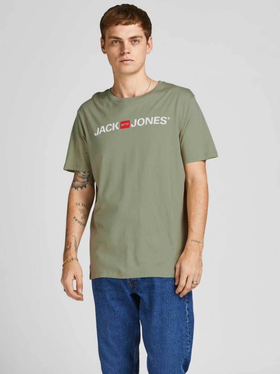 Jack Jones Logo Crew Neck Noos Erkek Tişört 12137126 - 1