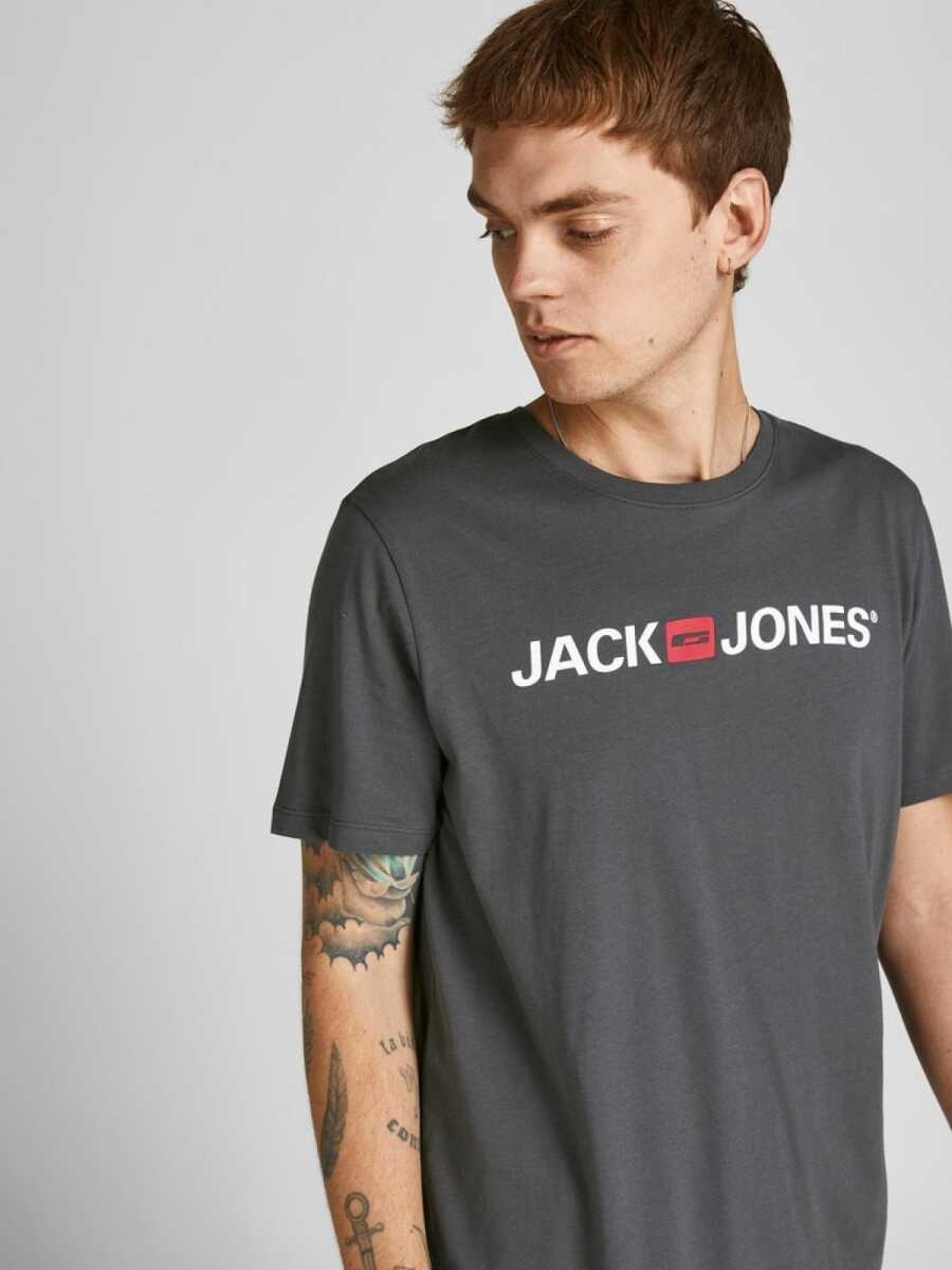 Jack Jones Logo Crew Neck Noos Erkek Tişört 12137126 - 2