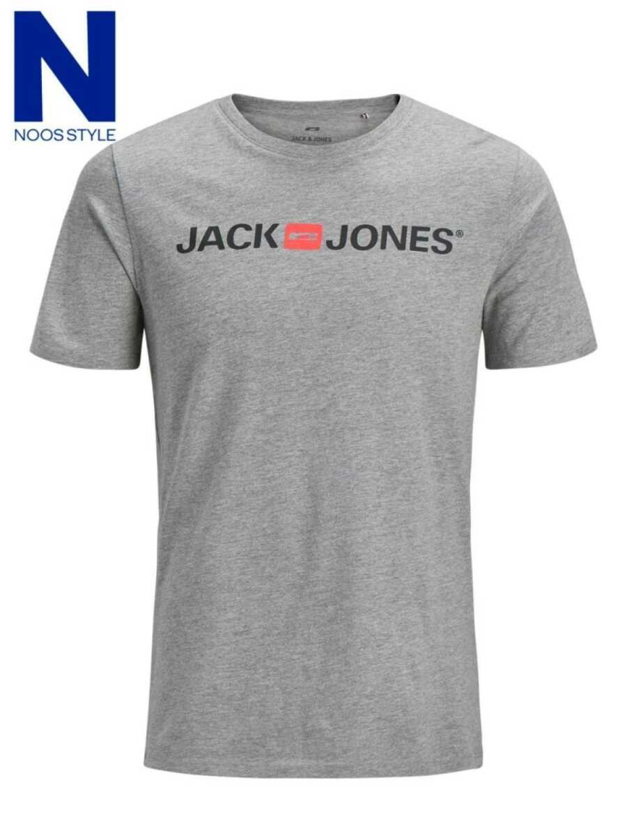 Jack Jones Logo Crew Neck Noos Erkek Tişört 12137126 - 1