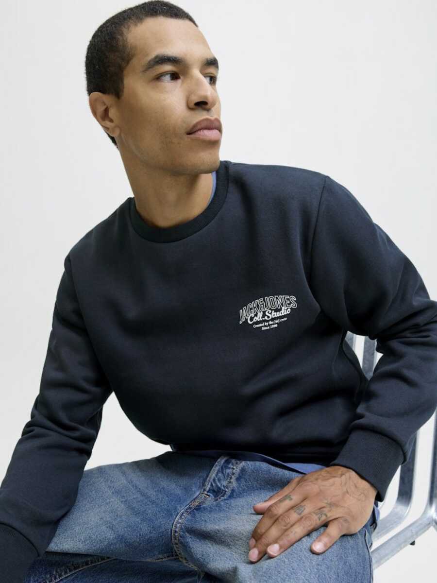 Jack Jones Makota Bisiklet Yala Regular Fit Erkek Sweat 12278601 - 4