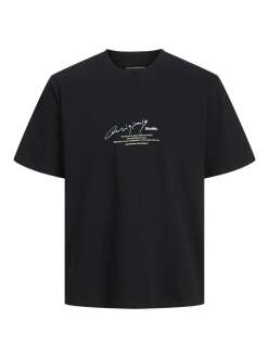 Jack Jones Manchester Scrıpt Loose Fit Erkek Tişört 12273373