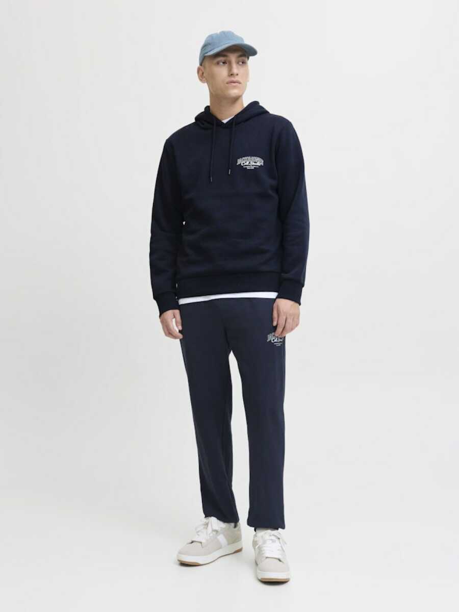 Jack Jones Mokoto Kapüşonlu Logo Regular Fit Erkek Sweat 12278606 - 3