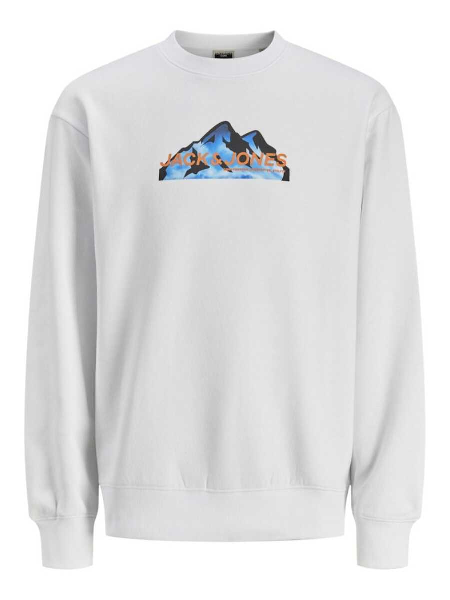 Jack Jones Mountaın Logo Bisiklet Yaka Erkek Sweat 12262094 - 1