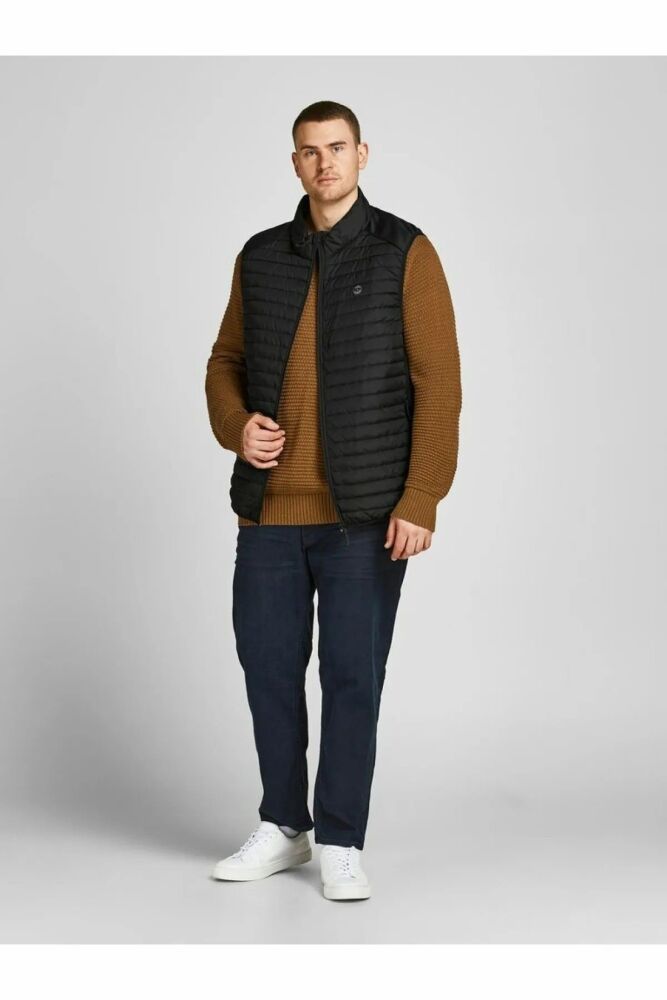 Jack Jones Multı Bodywarmer Erkek Büyük Beden Yelek 12205347 (1)