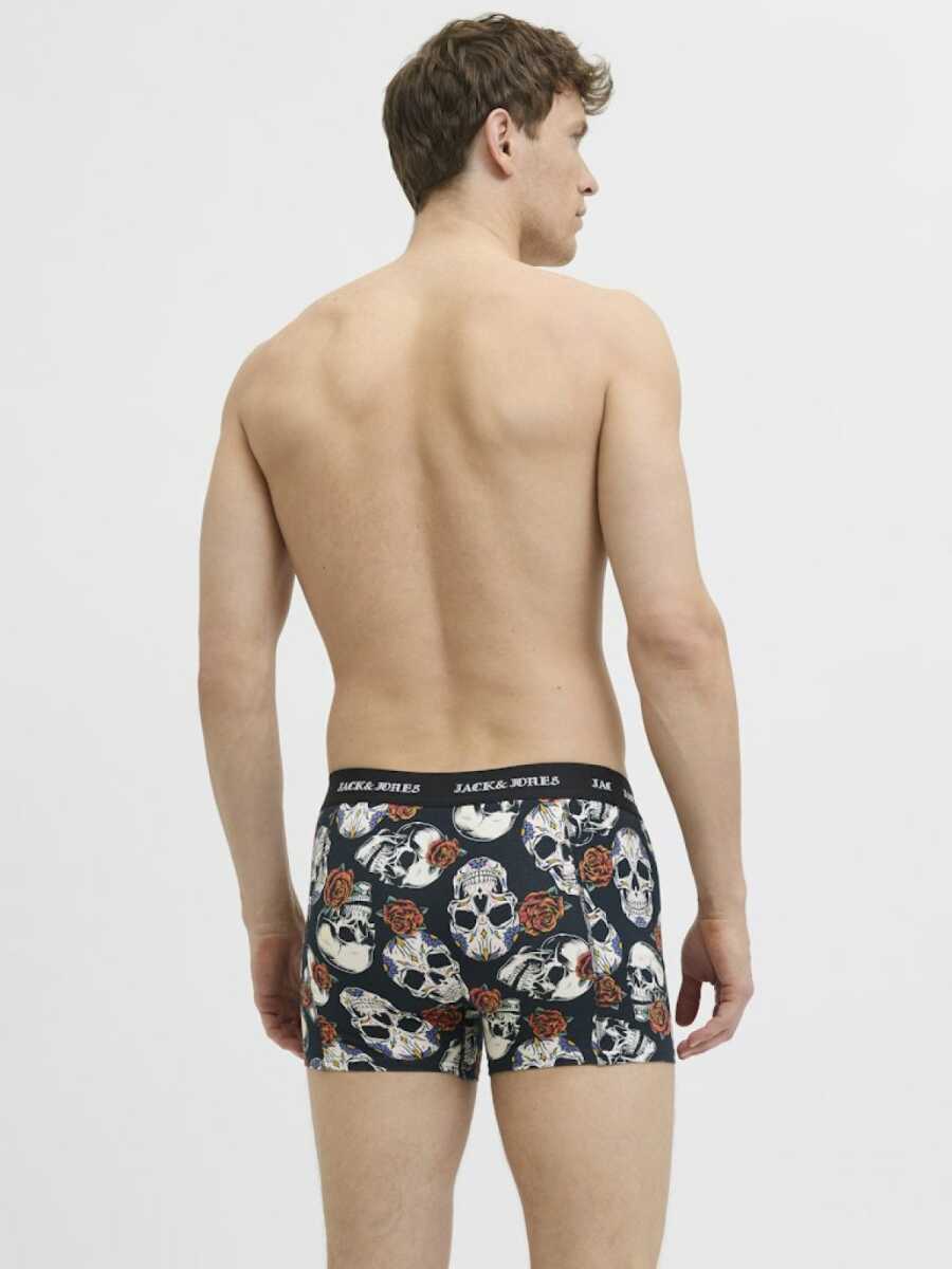 Jack Jones Murphy Skull 3 Lü Paket Erkek Boxer 12283379 - 4