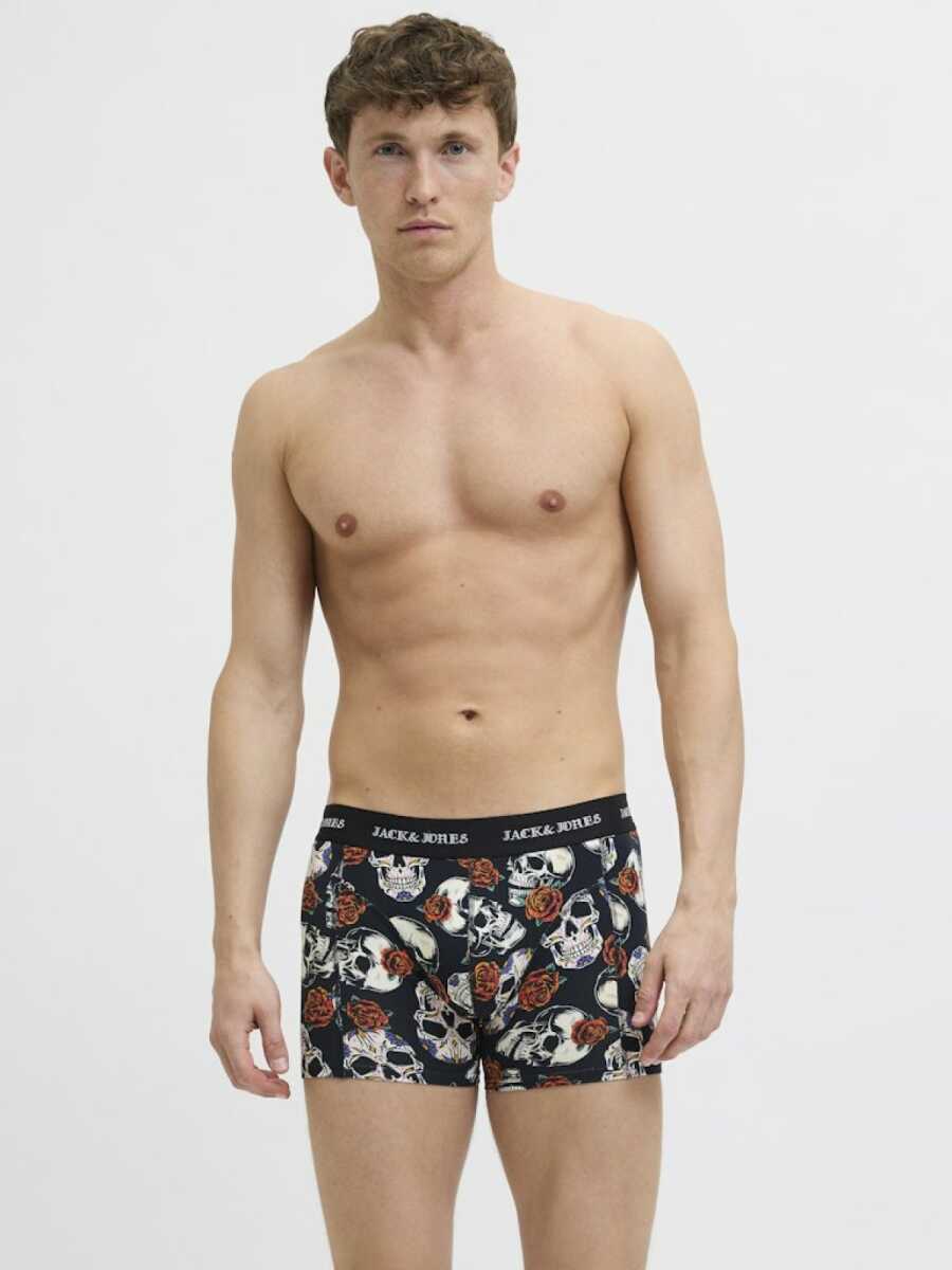 Jack Jones Murphy Skull 3 Lü Paket Erkek Boxer 12283379 - 5