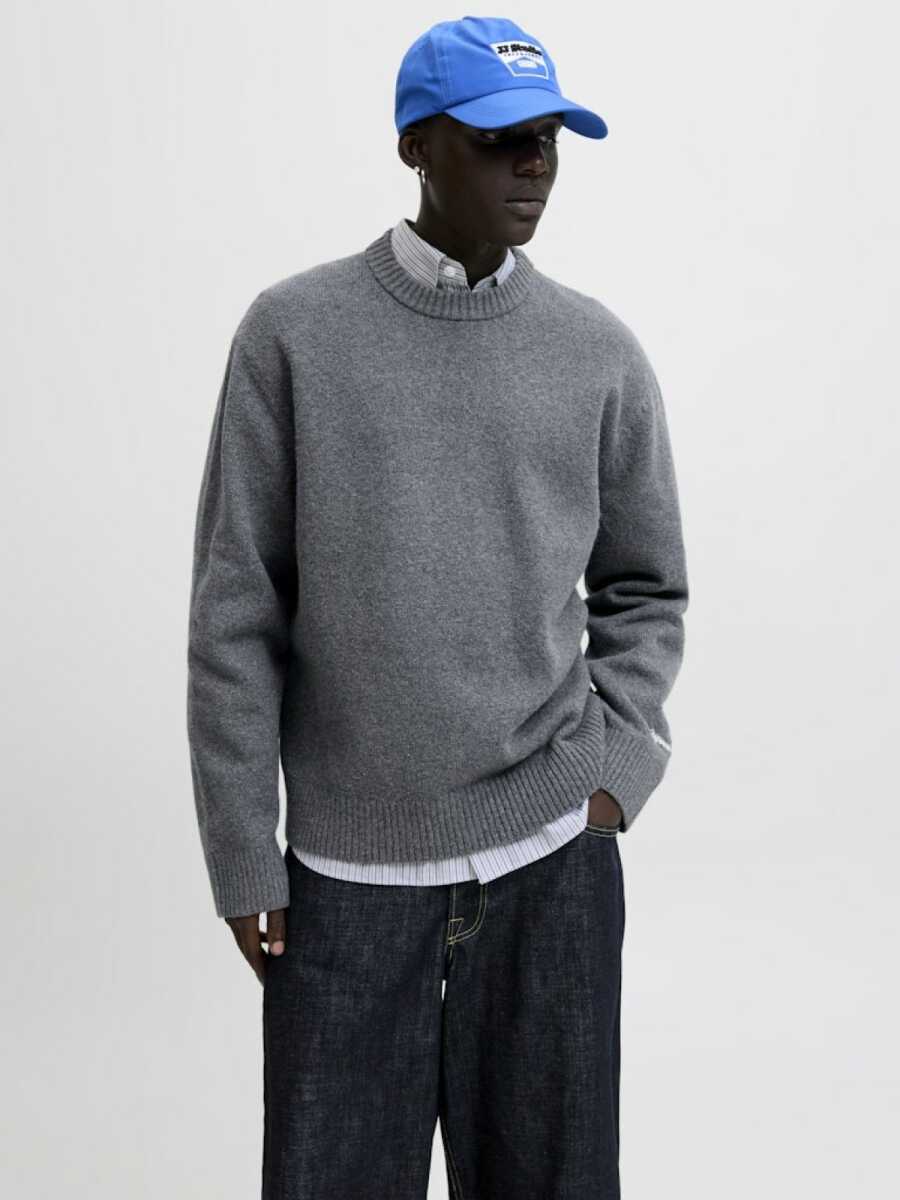 Jack Jones Norrebro Bisiklet Yaka Loose Fit Erkek Kazak 12282728
