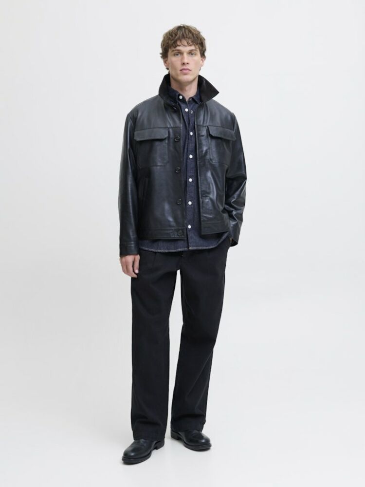 Jack Jones Norrebro Denim Loose Fit Erkek Jean Gömlek 12282775 (1)