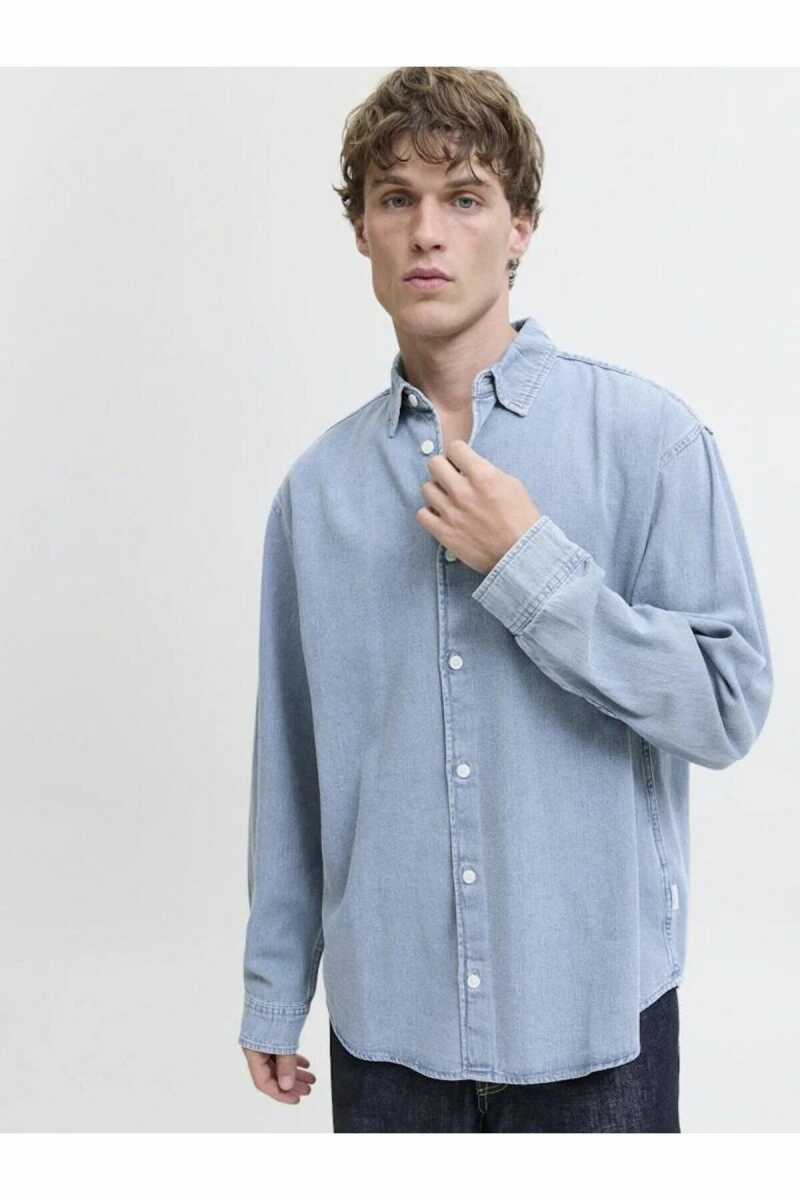 Jack Jones Norrebro Denim Loose Fit Erkek Jean Gömlek 12282775