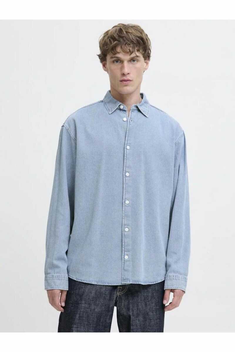 Jack Jones Norrebro Denim Loose Fit Erkek Jean Gömlek 12282775 - 3
