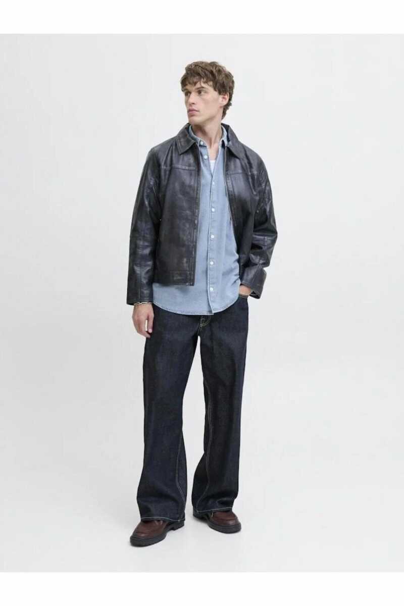 Jack Jones Norrebro Denim Loose Fit Erkek Jean Gömlek 12282775 - 5
