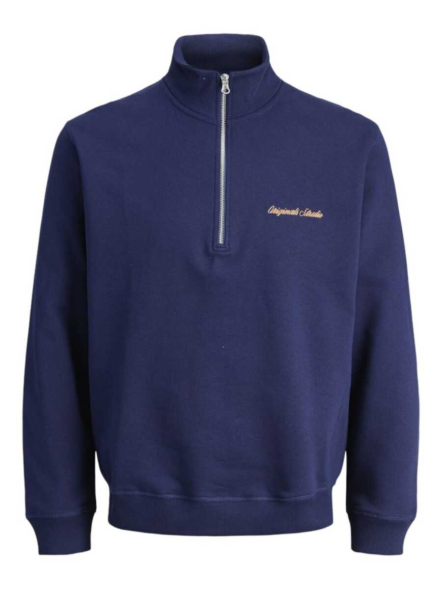 Jack Jones Norrebro Fermuarlı Yaka Relax Fit Erkek Sweat 12282899 - 5