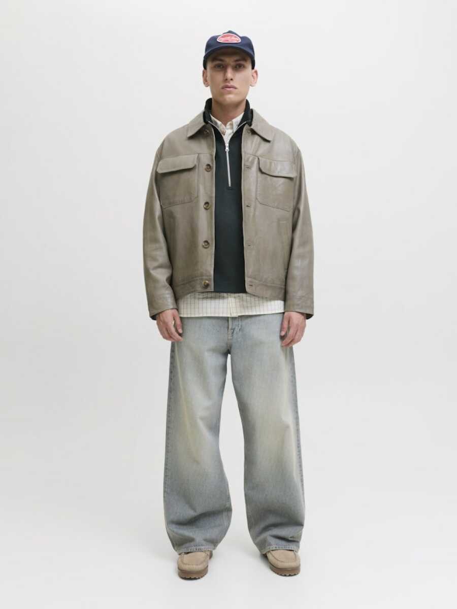 Jack Jones Norrebro Fermuarlı Yaka Relax Fit Erkek Sweat 12282899 - 2