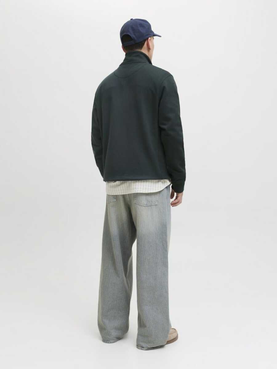 Jack Jones Norrebro Fermuarlı Yaka Relax Fit Erkek Sweat 12282899 - 4