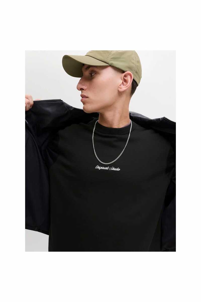 Jack Jones Norrebro Relax Fit Bisiklet Yaka Erkek Sweat 12282893 - 3