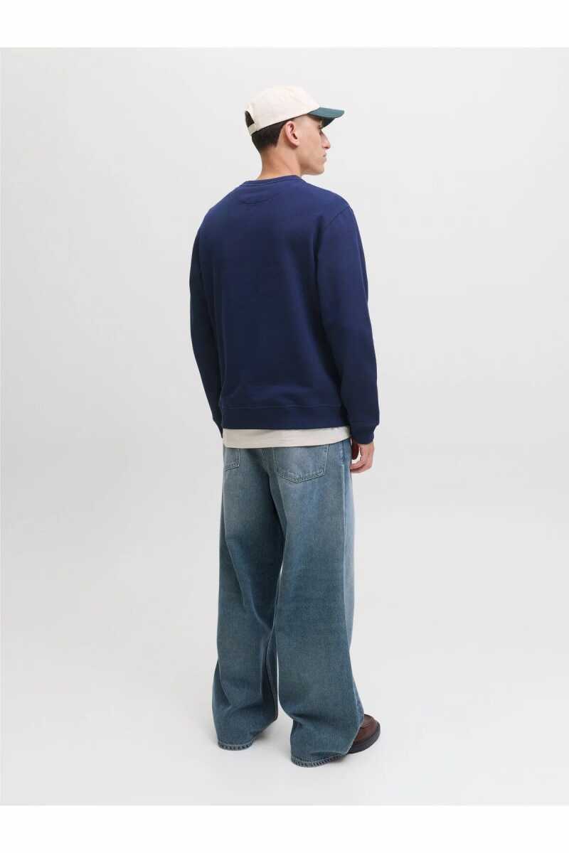 Jack Jones Norrebro Relax Fit Bisiklet Yaka Erkek Sweat 12282893 - 3