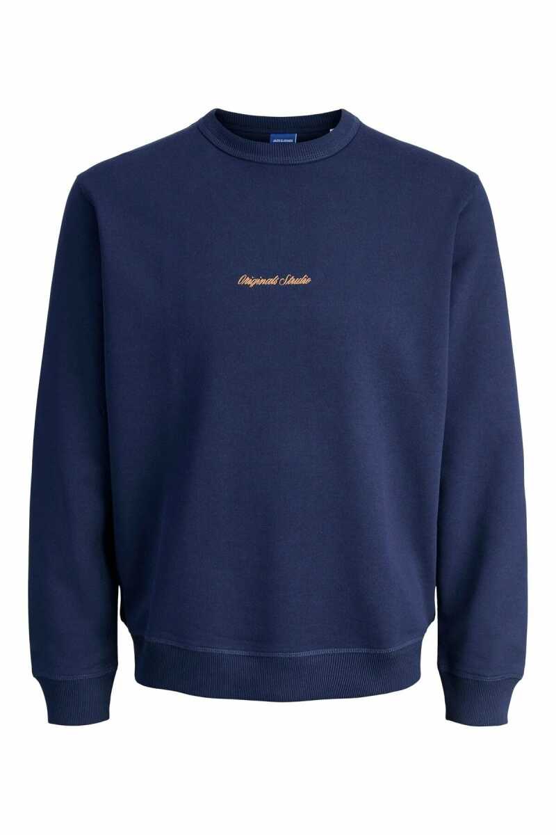 Jack Jones Norrebro Relax Fit Bisiklet Yaka Erkek Sweat 12282893 - 4
