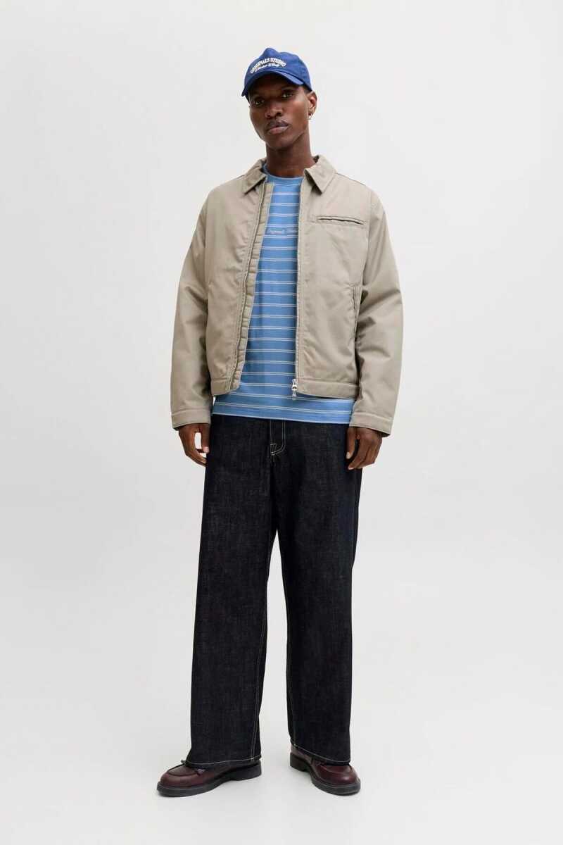 Jack Jones Norrebro Strıpe Çizgili Relax Fit Erkek Tişört 12291021 - Jack Jones (1)