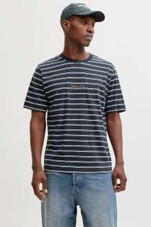 Jack Jones Norrebro Strıpe Çizgili Relax Fit Erkek Tişört 12291021