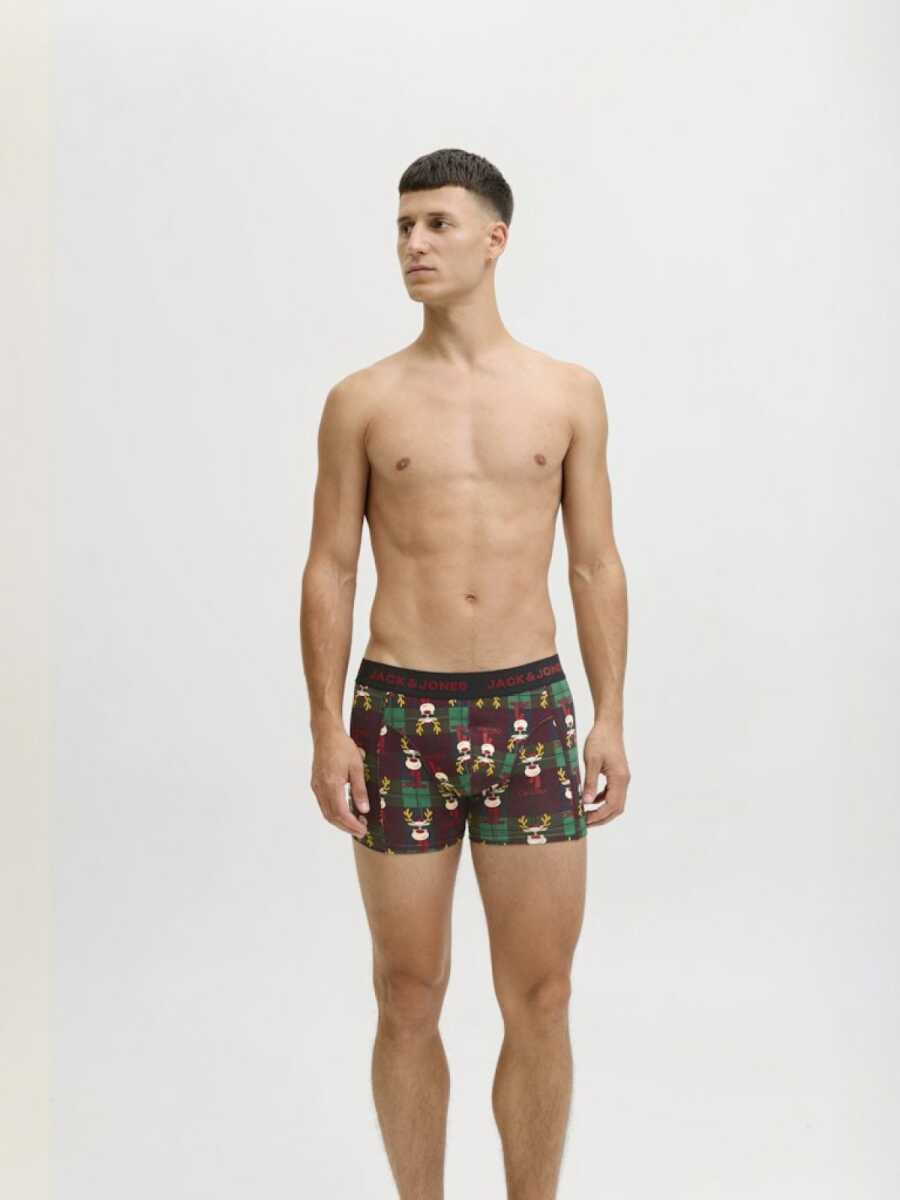 Jack Jones Rudolph 2 Çorap 1 Boxer Paket 12285137 - 3