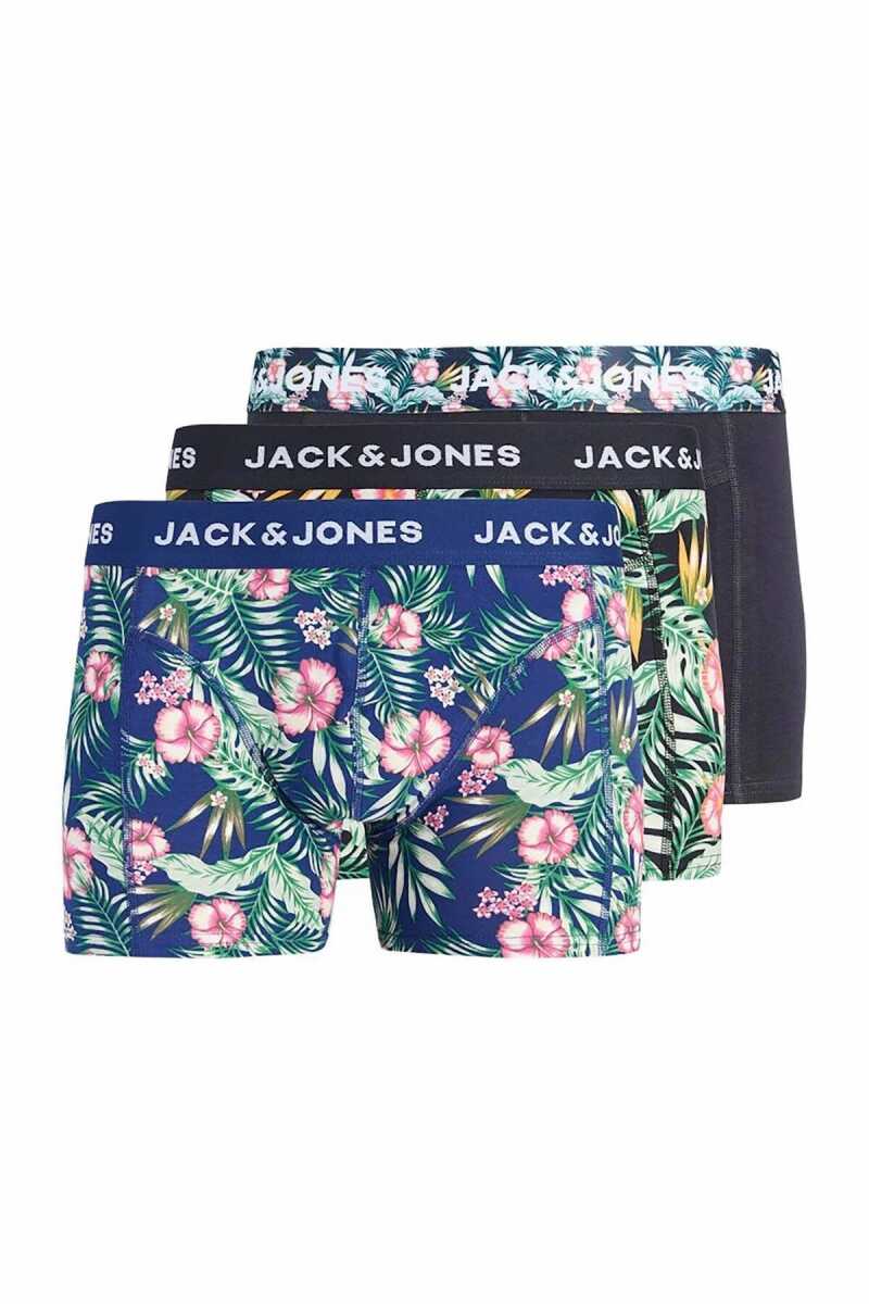 Jack Jones Sean Flower 3 Lü Paket Erkek Boxer 12295180