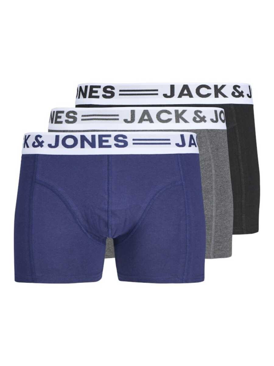 Jack Jones Sense 3 Lü Paket Erkek Boxer 12081832 - 1