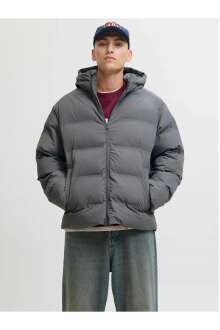Jack Jones Soho Puffer Kapüşonlu Erkek Ceket 12278749