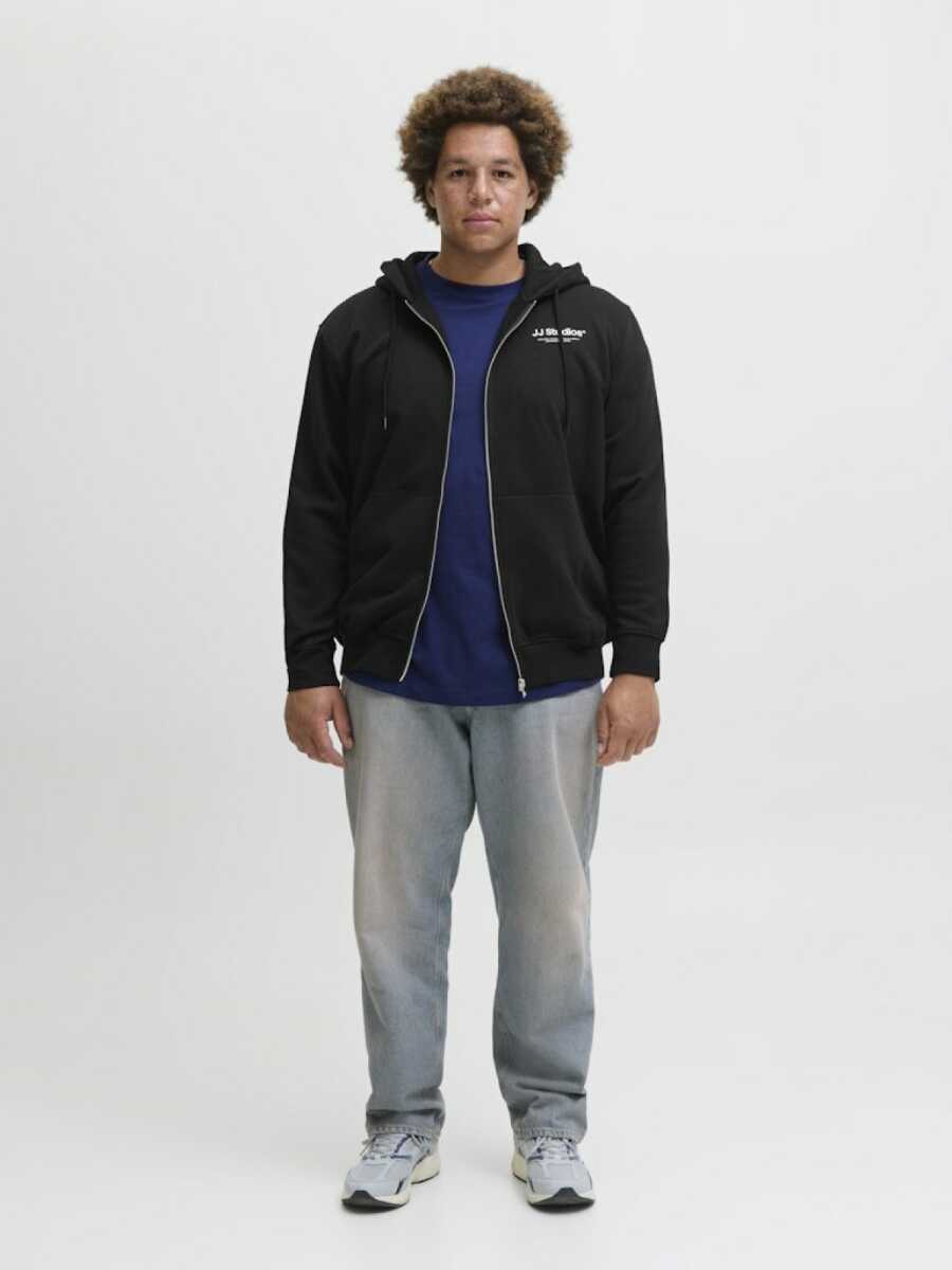 Jack Jones Soho Regular Fit Fermuarlı Erkek Büyük Beden Sweat 12279517 - 2