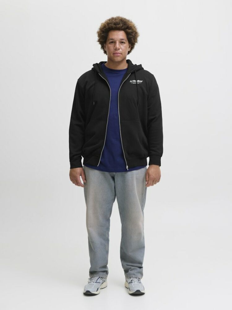 Jack Jones Soho Regular Fit Fermuarlı Erkek Büyük Beden Sweat 12279517 (1)