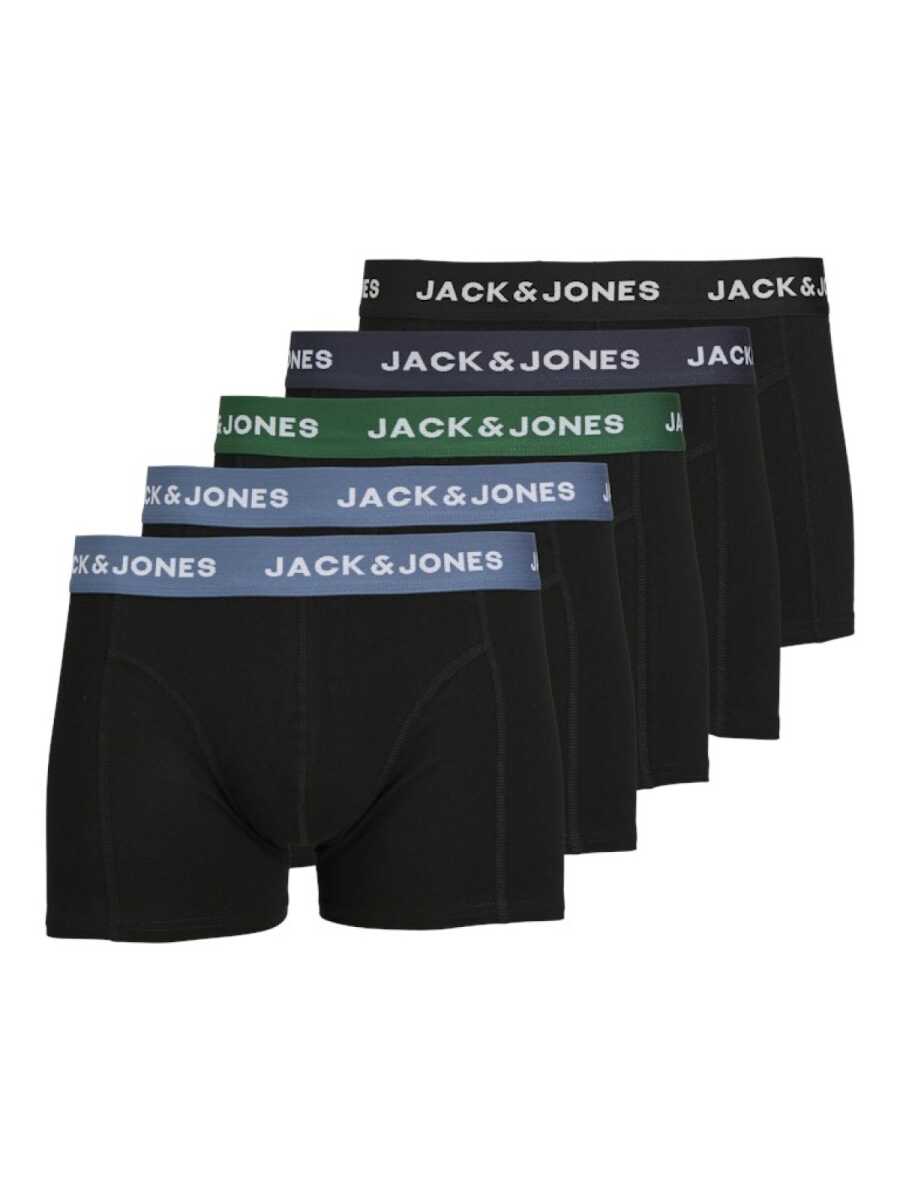 Jack Jones Solıd 5 Li Paket Erkek Boxer 12254366 - 1