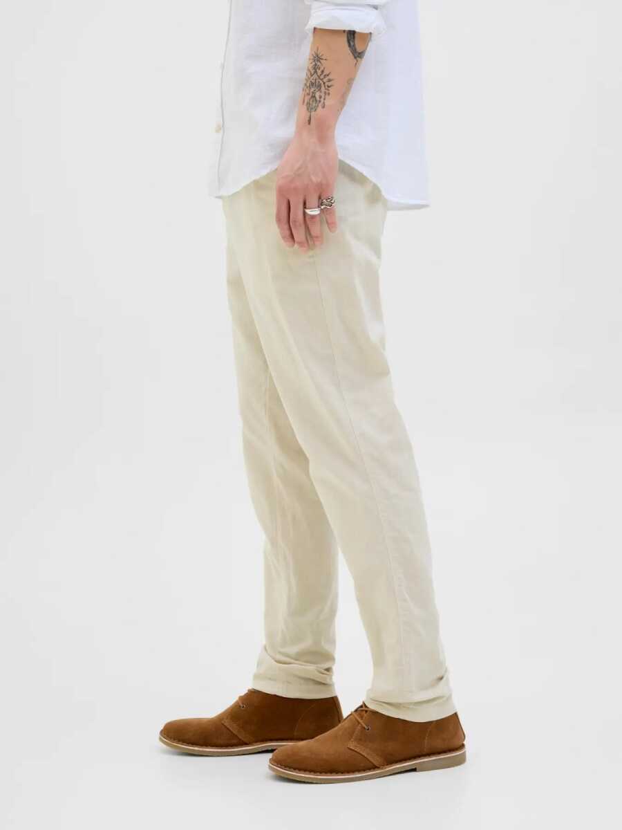 Jack Jones Tace Summer Lınen Blend Tapared Fit Erkek Chino Pantolon 12248604 (1)
