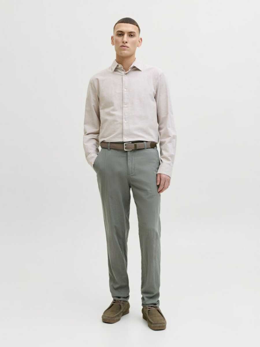 Jack Jones Tace Summer Lınen Blend Tapared Fit Erkek Chino Pantolon 12248604 - 3