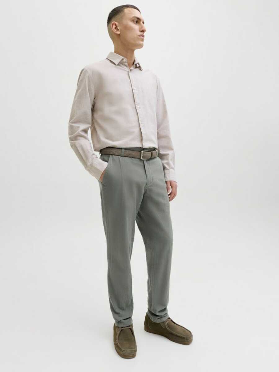 Jack Jones Tace Summer Lınen Blend Tapared Fit Erkek Chino Pantolon 12248604 - 4